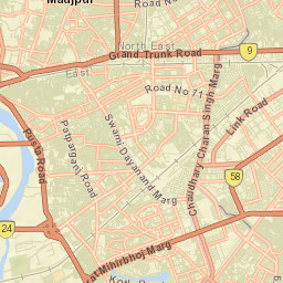 East Delhi Street Map