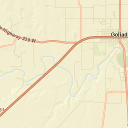 Goliad Street Map