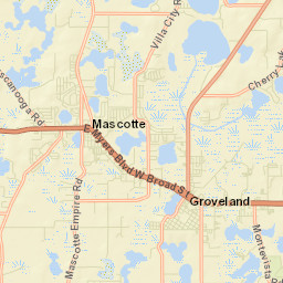 Mascotte Florida Street Map