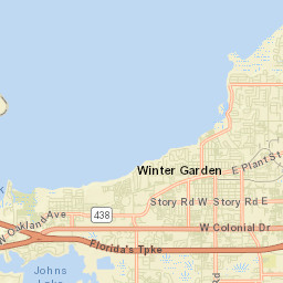 Winter Garden Florida Street Map
