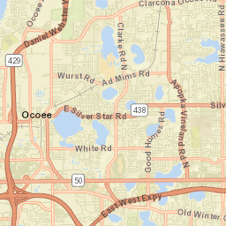 Ocoee Florida Street Map