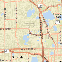 Orlovista Florida Street Map