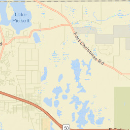 Lake Pickett Florida Street Map