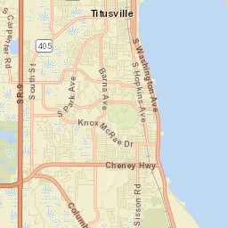 Titusville Florida Street Map