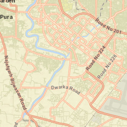 South West Delhi Street Map