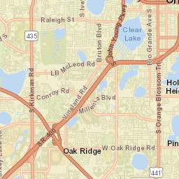 Oak Ridge Florida Street Map