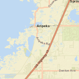 Aripeka Florida Street Map