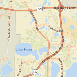 Lake Hart Florida Street Map