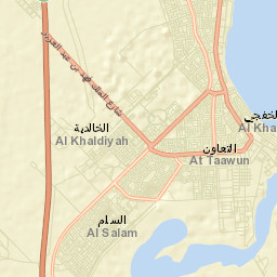 Al Khafjī Street Map