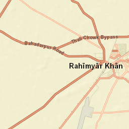 Rahim Yar Khan Street Map