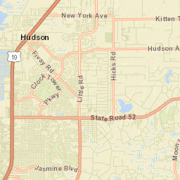 Bayonet Point Florida Street Map