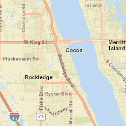 Rockledge Florida Street Map