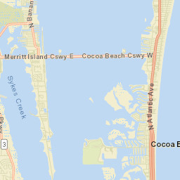 Cocoa Beach Florida Street Map