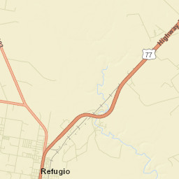 Refugio Street Map