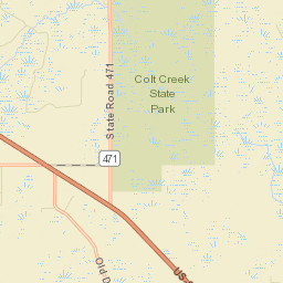 Blue Lake Florida Street Map