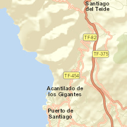 Los Gigantes Street Map