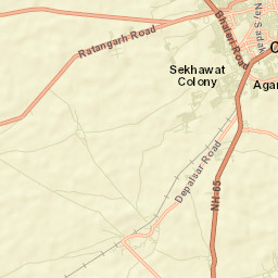 Churu Street Map