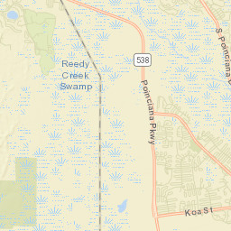 Poinciana Place Florida Street Map
