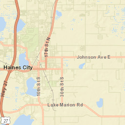 Haines City Florida Street Map