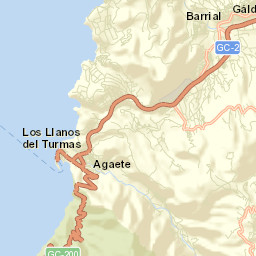 Agaete Street Map