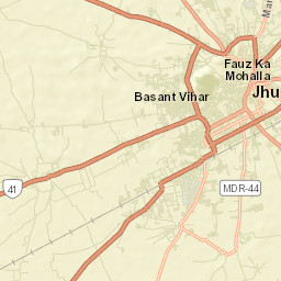 Jhunjhunun Street Map