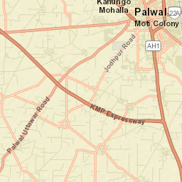 Palwal Street Map