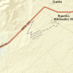 Kilómetro Noventa y Nueve Street Map