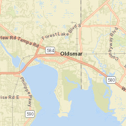 Oldsmar Florida Street Map