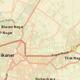 Bikaner Street Map