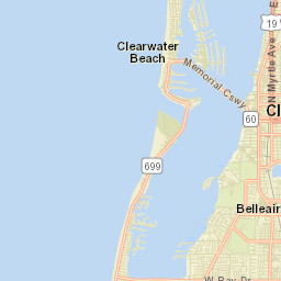 Clearwater Florida Street Map