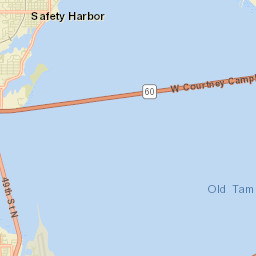 Safety Harbor Florida Street Map