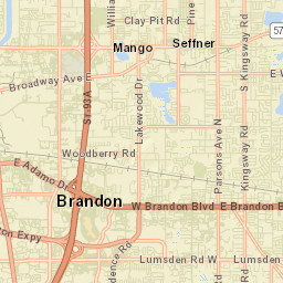 Seffner Florida Street Map