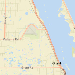 Valkaria Florida Street Map