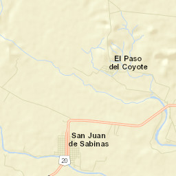 San Juan de Sabinas Street Map