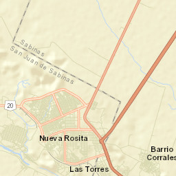 Nueva Rosita Street Map