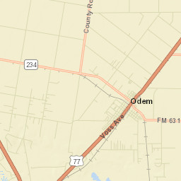 Odem Street Map