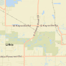 Pinecrest Florida Street Map