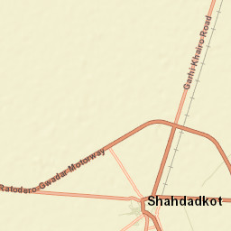 Shahdad Kot Street Map
