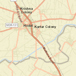 Hodal Street Map