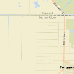 Fellsmere Florida Street Map