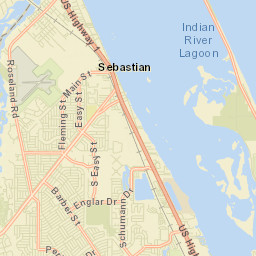 Sebastian Florida Street Map