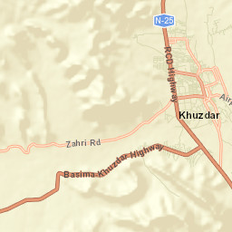 Khuzdar Street Map