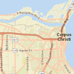Corpus Christi Street Map