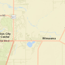 Wimauma Florida Street Map