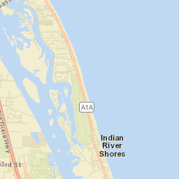 Indian River Shores Florida Street Map