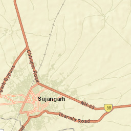 Sujangarh Street Map