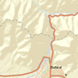 Butwāl Street Map