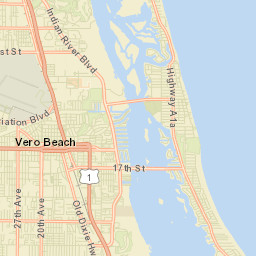Vero Beach Florida Street Map