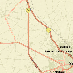Sikar Street Map