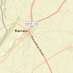Barsana Street Map